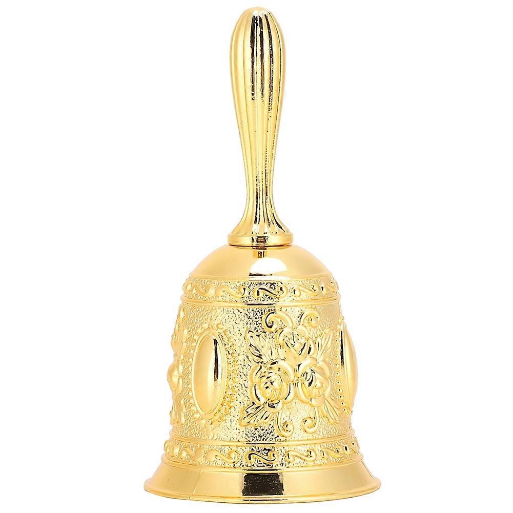 Hand Bell Metal Crafts Innovative Reminder Home Decoration Zinc Alloy Golden European-Style