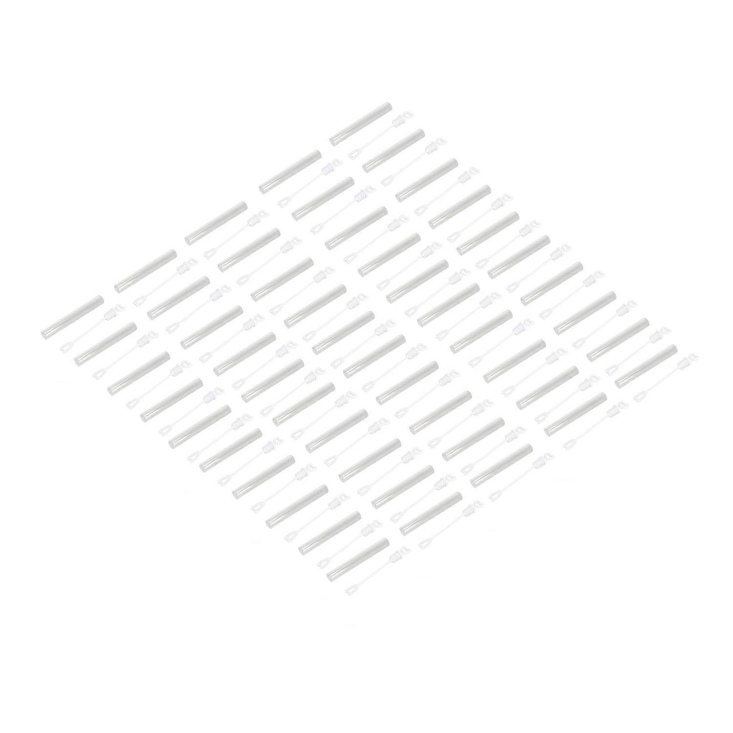 50Pcs Bubble Wand Transparent Appearance Leakproof Lightweight Bubble Wands Bulk for Weddings Party