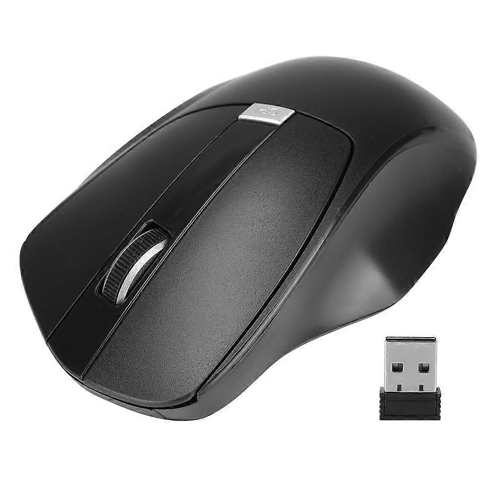 Black 3 Buttons 1500DPI Wireless Game Mouse + USB Receiver For PC Computer Laptop