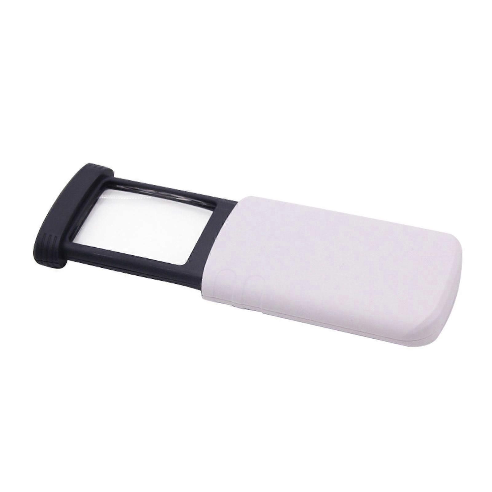 Magnifying Glass with LED Light Pull-Out Portable Magnifier Elderly Reading Pocket Loupe for Traveling Reading Sewing Crafts