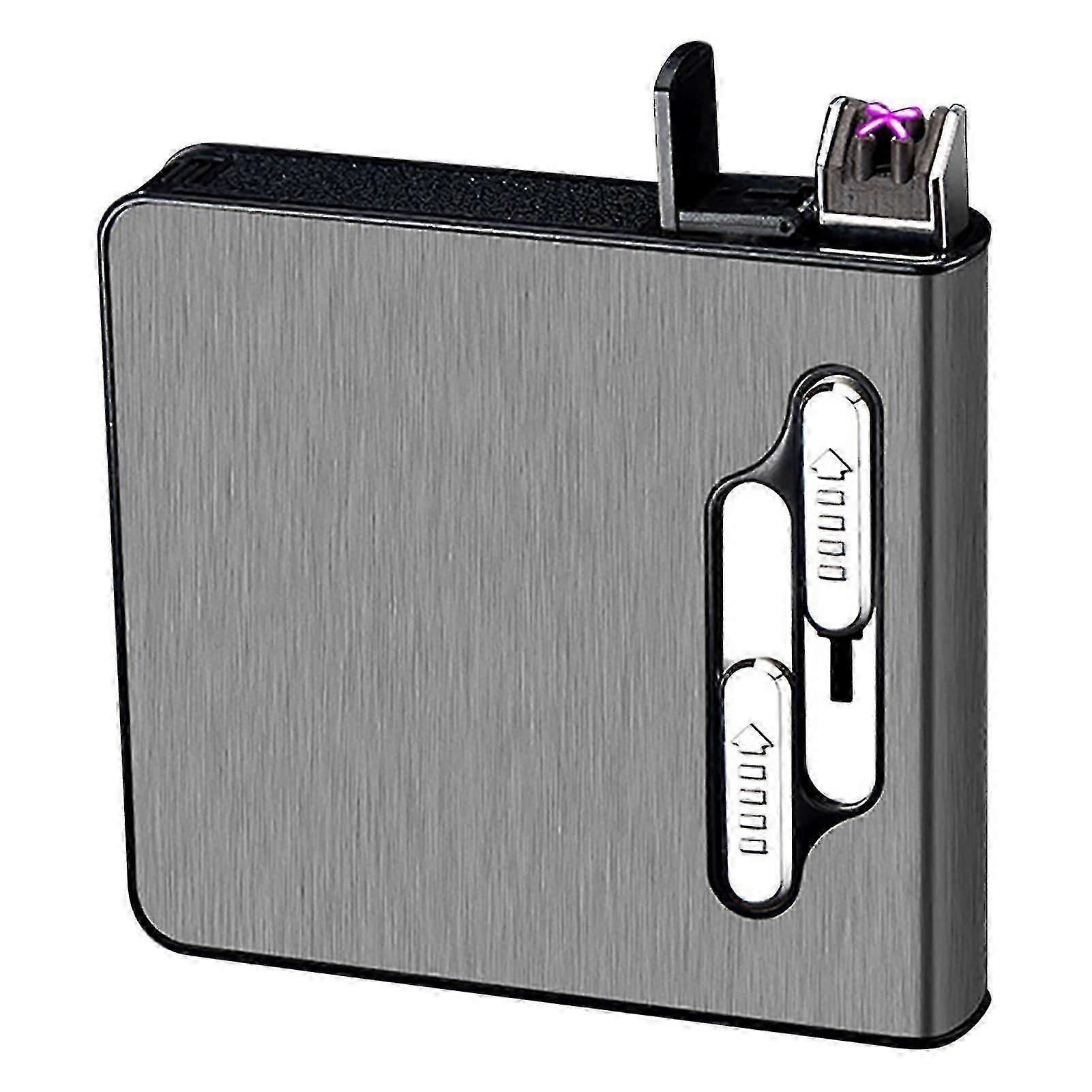 Portable Cigarette Case Lighter Usb Rechargeable Automatic Windproof Lighter