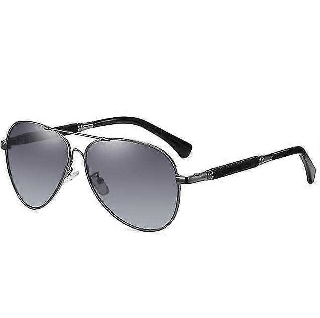 2022 New Polarized Memory Metal Night Vision Goggles Driving Color Changing Sunglasses