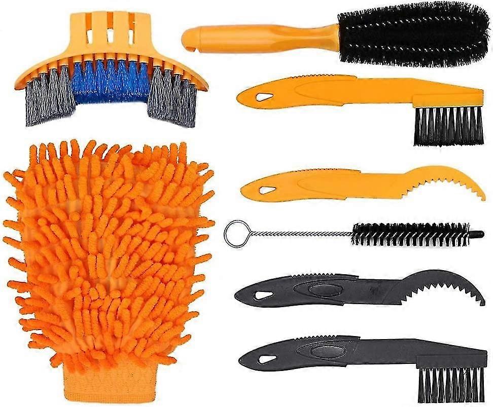 Tool Cleaning Set, Includes Various Brushes, Scraper Tools and Microfiber Glove for Effective Cleaning
