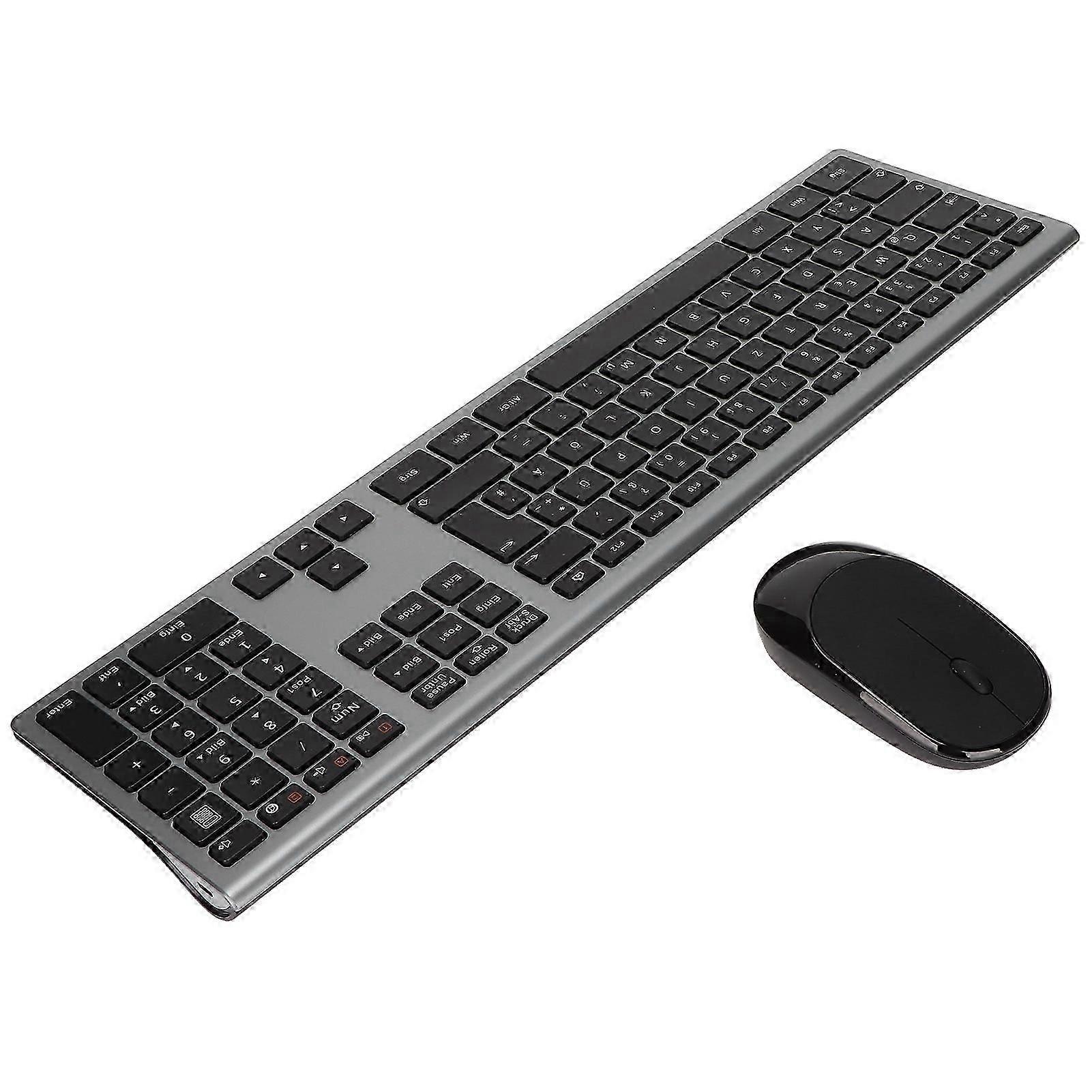 Wireless Keyboard Mouse Combo Ergonomic Design 110 Key Keyboard 2.4ghz Mouse Set Computer Accessories