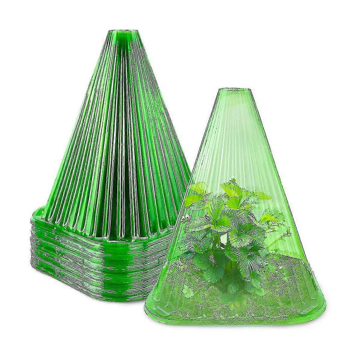 30 pezzi di copertura vegetale luce riutilizzabile trasparente trasparente antigelo piante da giardino