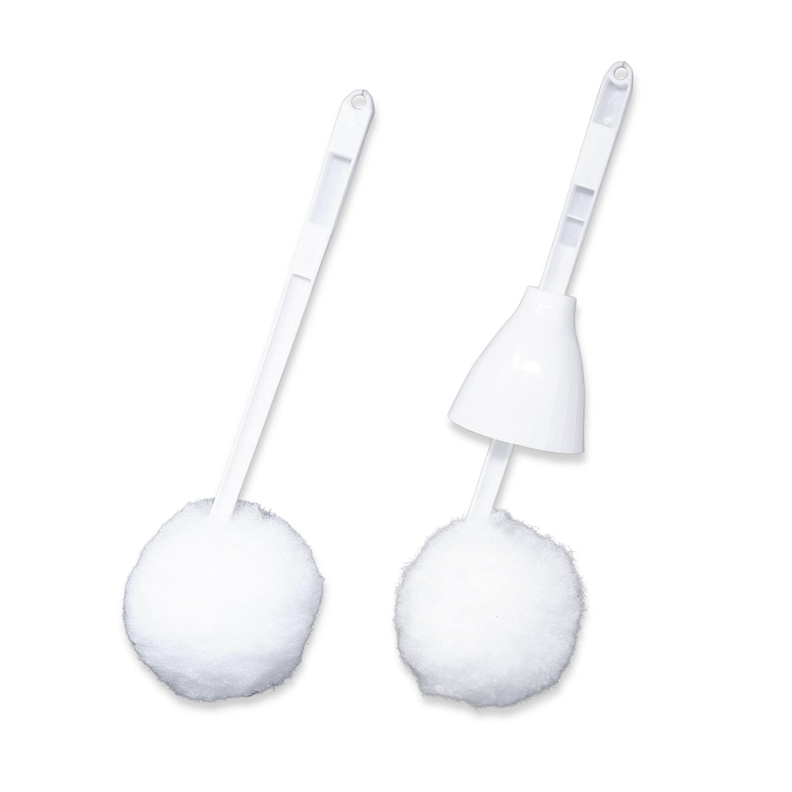 2 short-handled toilet brushes for bathrooms