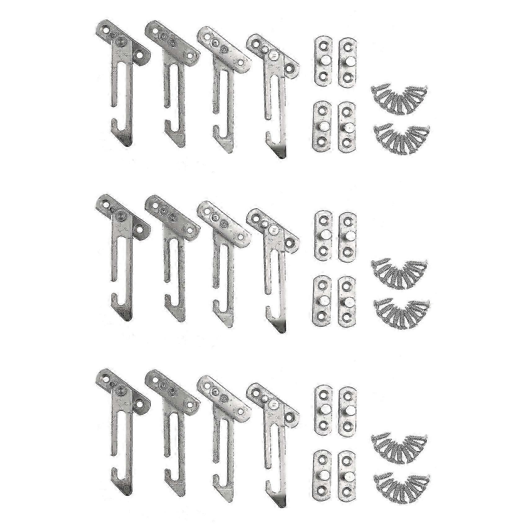 12 Pack Window Restrictor Locks Window Restrictor Hook Stainless Steel Child Lock Restrictor With S - MXBC