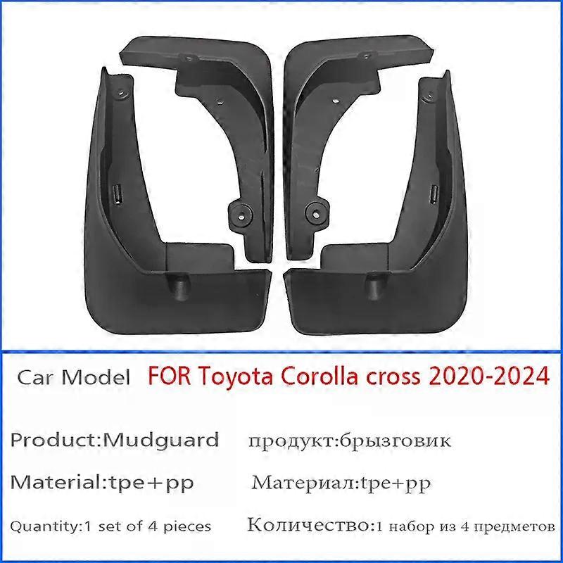 unique FOR Toyota Corolla Cross 2021 2022 2023 2024 Mudguard Fender Mud Flap Guards Splash Mudflaps Car Accessories Front Rear 4pcs