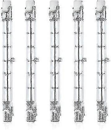 5 יחידות R7s הניתן לעמעום 118 מ"מ 300w נורת עיפרון הלוגן ac 220-240v 3100lm תאורת הלוגן ליניארית לתאורת נוף, אבטחה, תאורת רחוב -sa