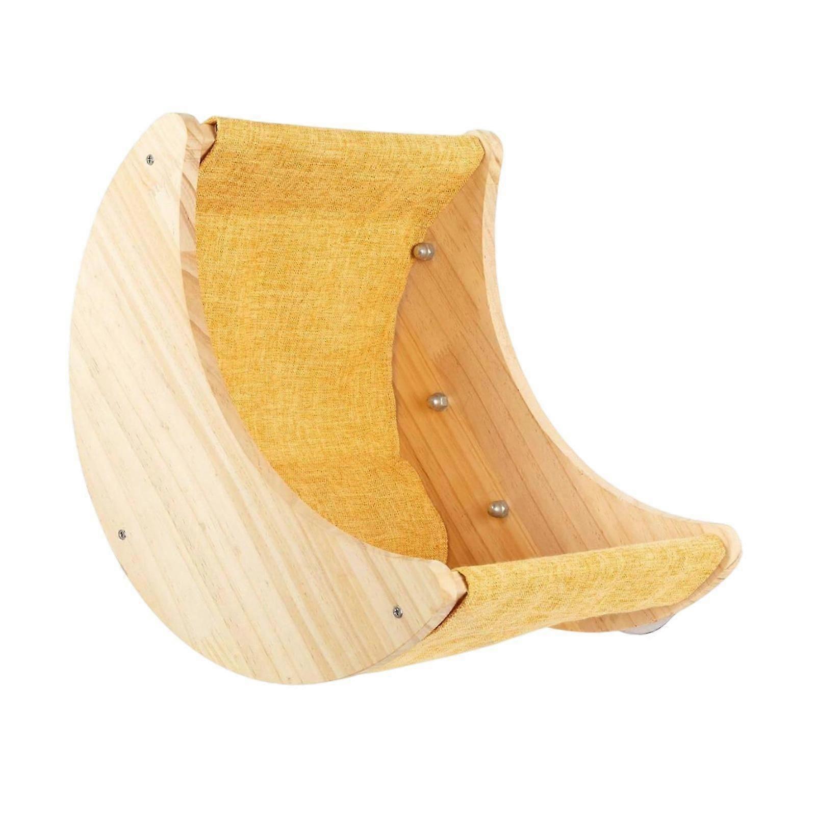 Cat Hammock Hanging Pet Perches Moon Shelves for Napping Resting Overlooking