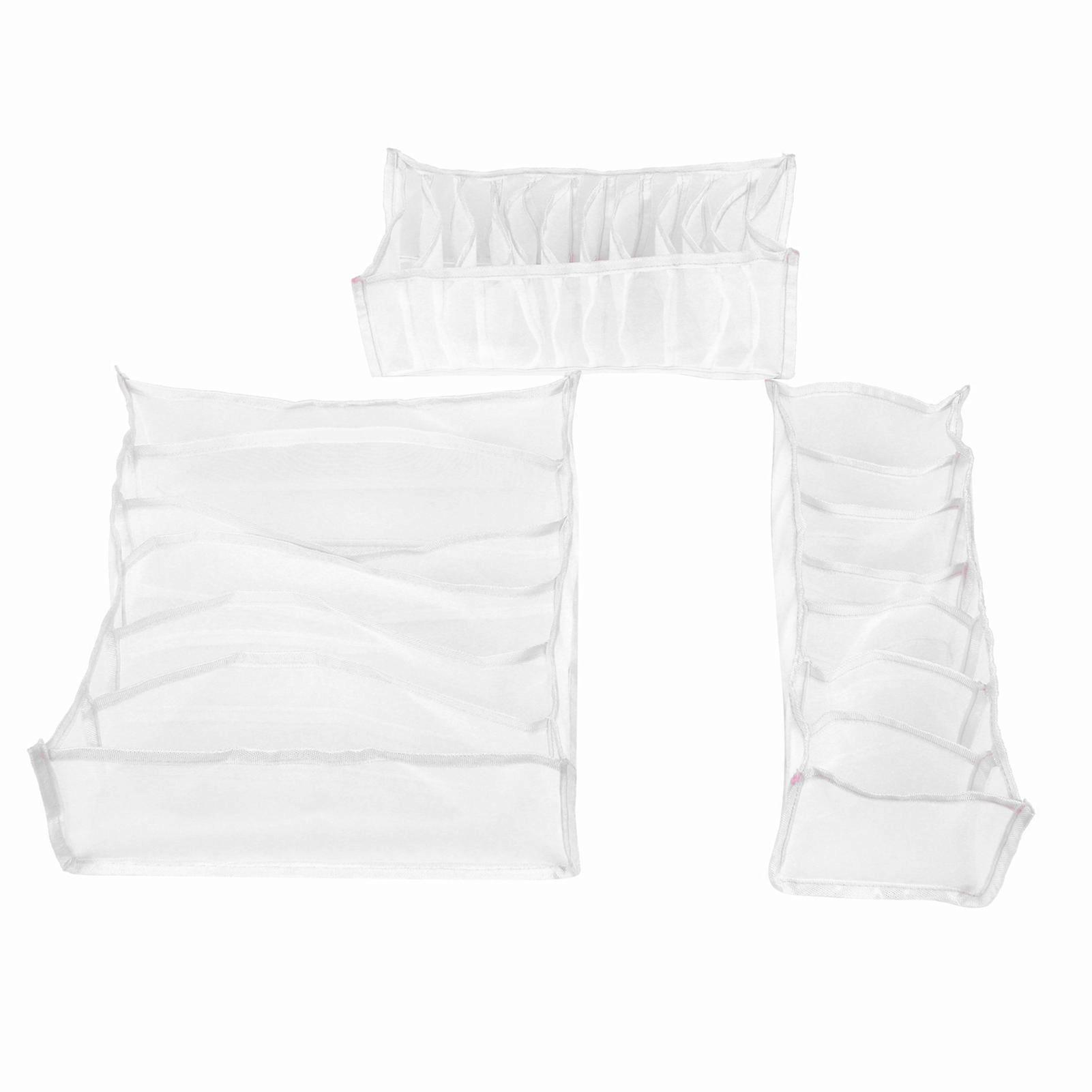 Foldable Underwear Storage Box - Compartment Organizer for Socks, Bras, and Lingerie - Drawer Divider for Closet Storage