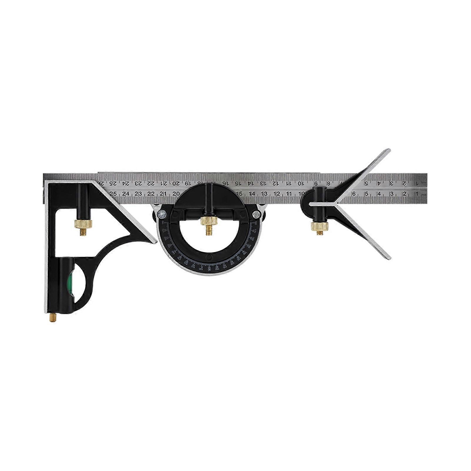 300mm Metal Adjustable Combination Square Right Angle Ruler Machinist Square Engineering Measuring Tool