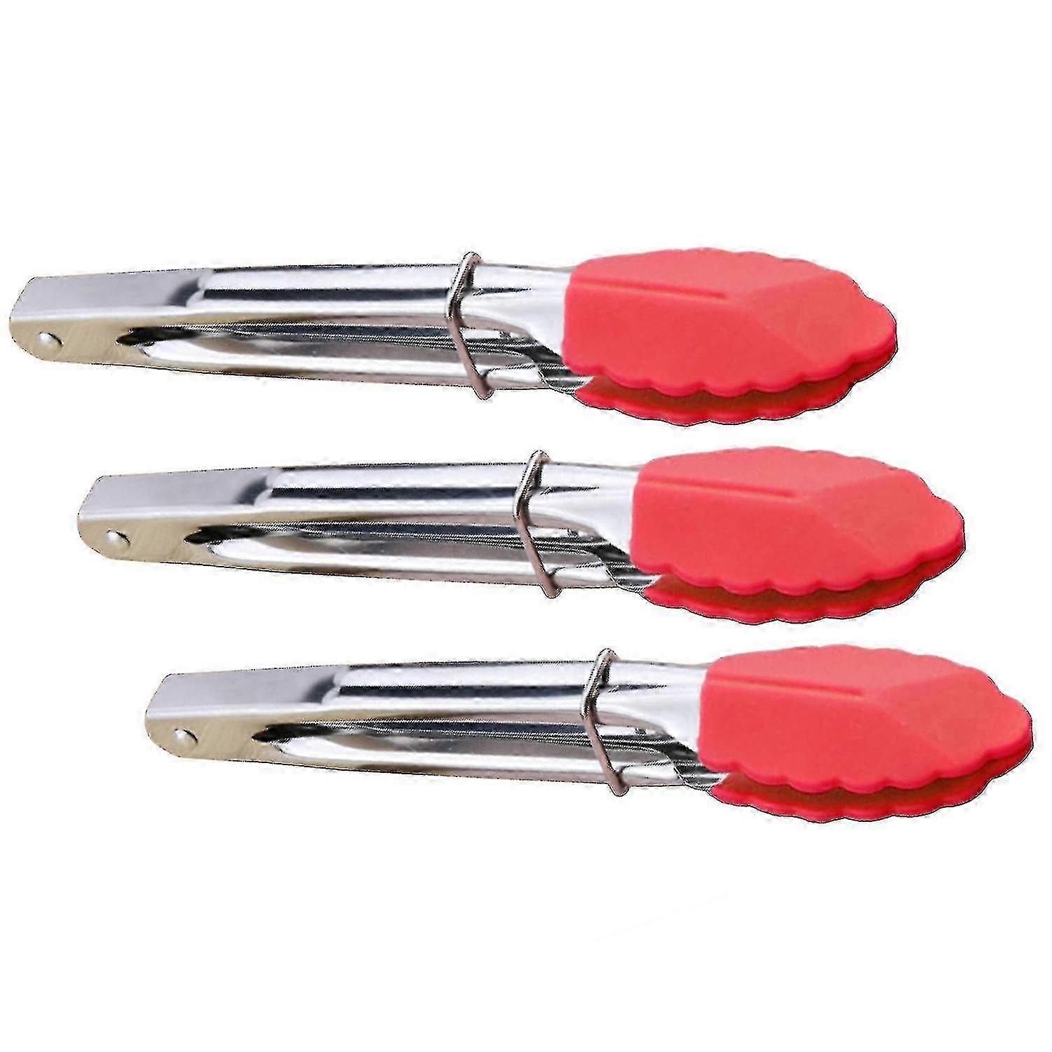 Mini Tongs With Silicone Tips Small Serving Tongs, Set Of 3
