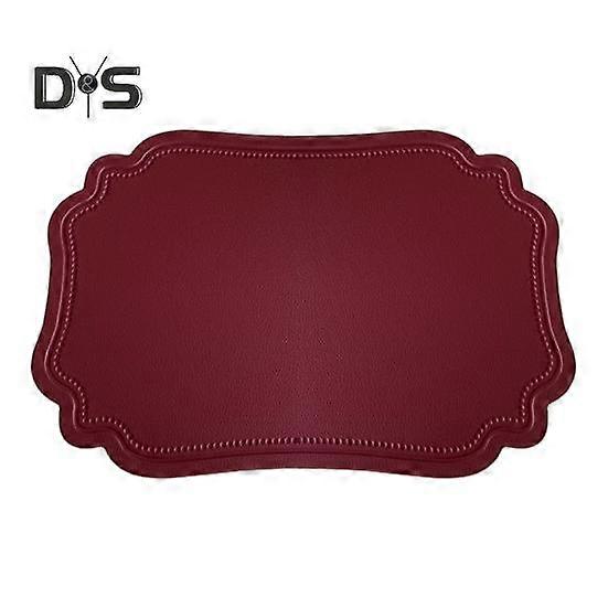 Faux Leather Placemat Heat Resistant Kitchen Drying Mat Waterproof Anti Slip Table Place Mats Table Protector for Kitchen Dining Room Table