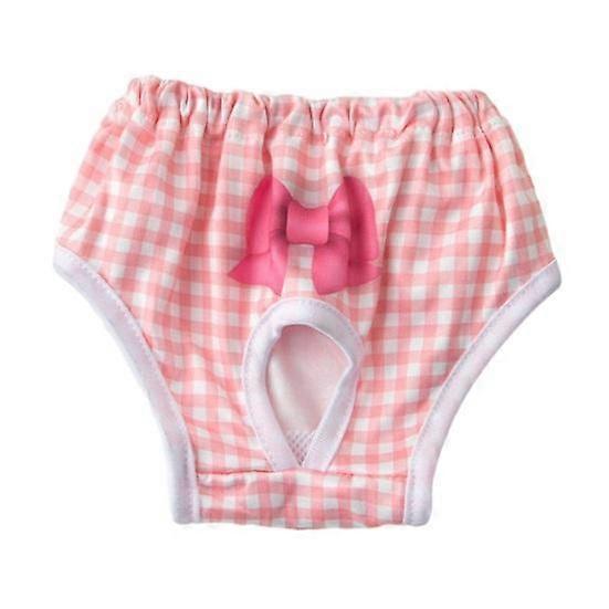 Pet Menstrual Pants Comfortable Absorbent Dog Diapers Prevent Mess Breathable Bow Dog Clothes Elasticity Pants