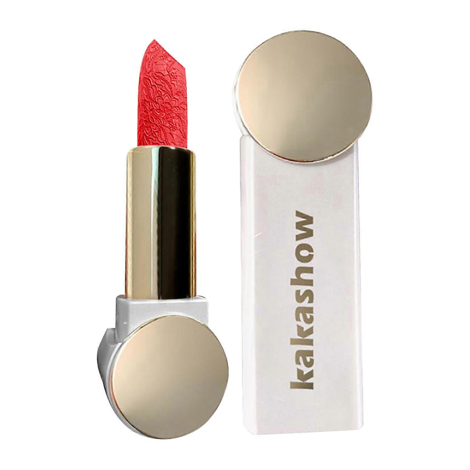 Not Easy To Stain Cup Soft Mist Lock Color Lipstick Carved Lipstick