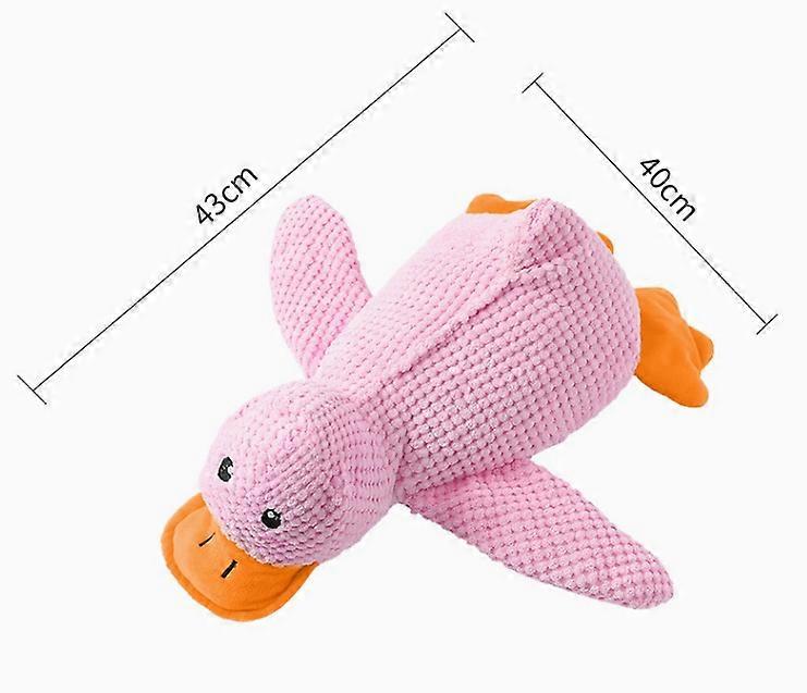 Dog toy plush to sleep with yellow duck bite resistant teeth noise toy