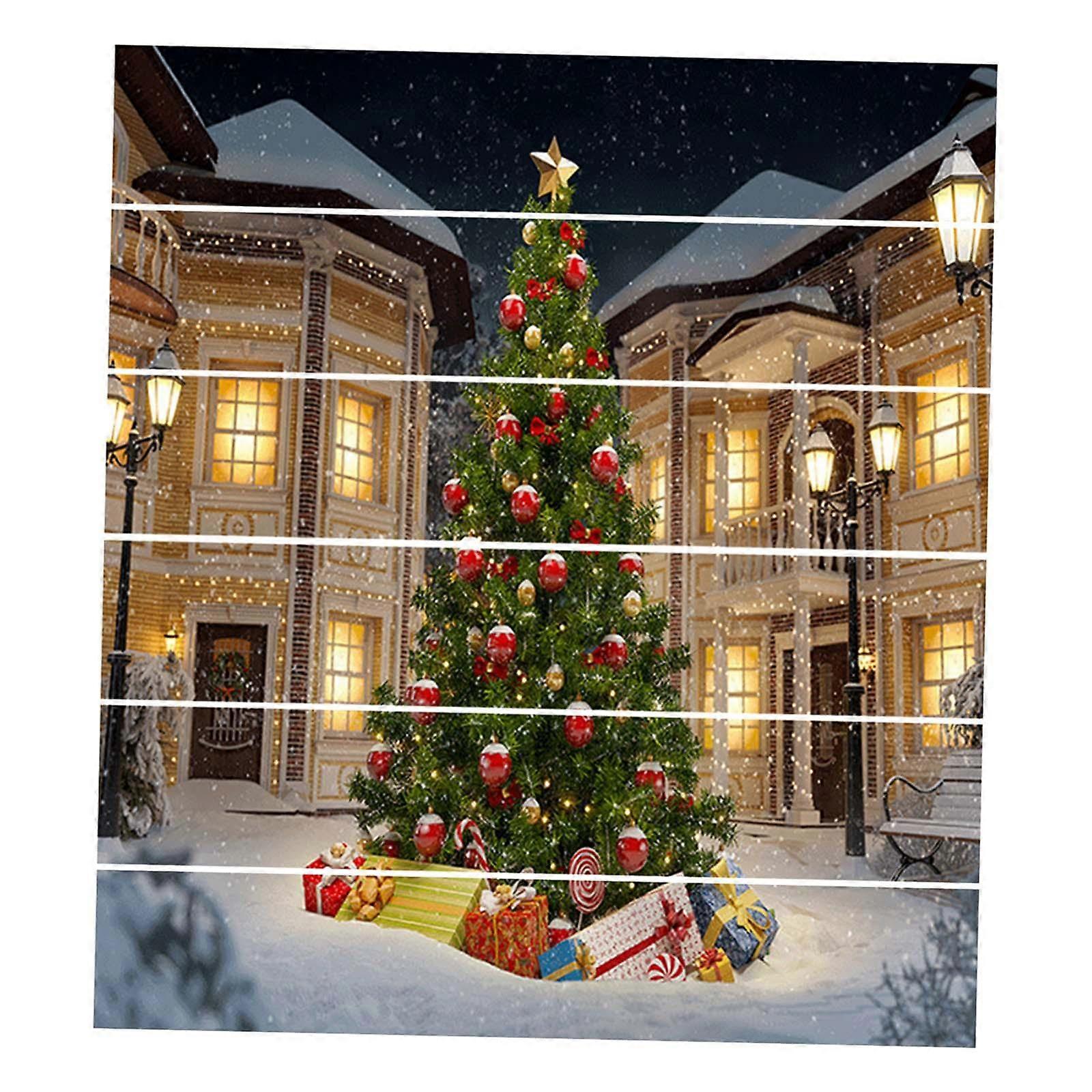 6個のクリスマスツリー階段ステッカーパーティーホームのための階段張りの装飾