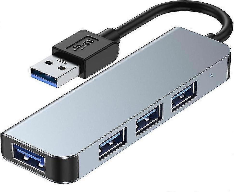 USB 3.0 Hub, 4-Ports USB 2.0 Ultra Thin Data Hub for Macbook, Mac Pro/Mini, iMac, Surface Pro, XPS, Notebook PC, USB Flash Drives, External Hard Drive