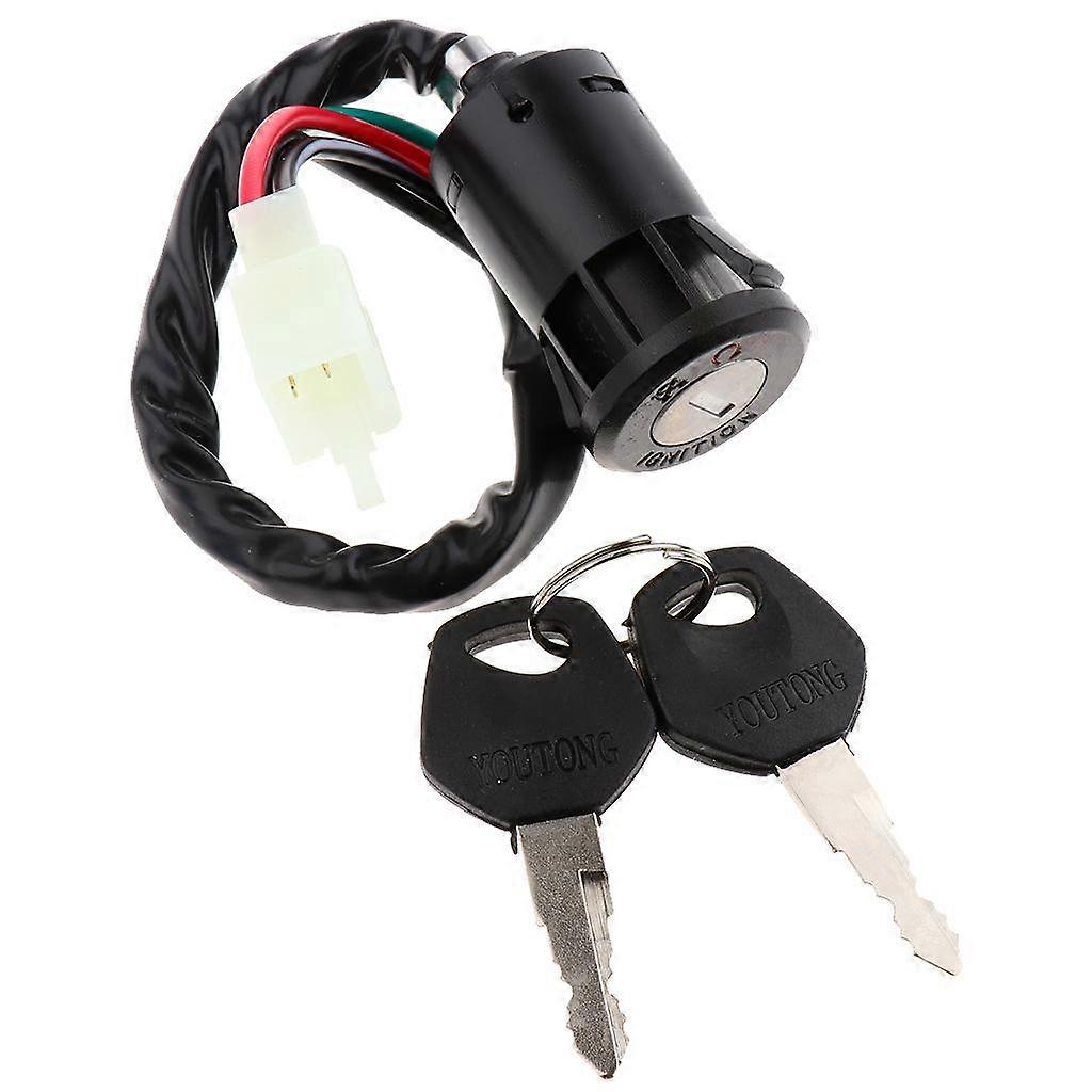 Electric Wire Engine Starter Switch Ignition Switch with Key for Motorbikes