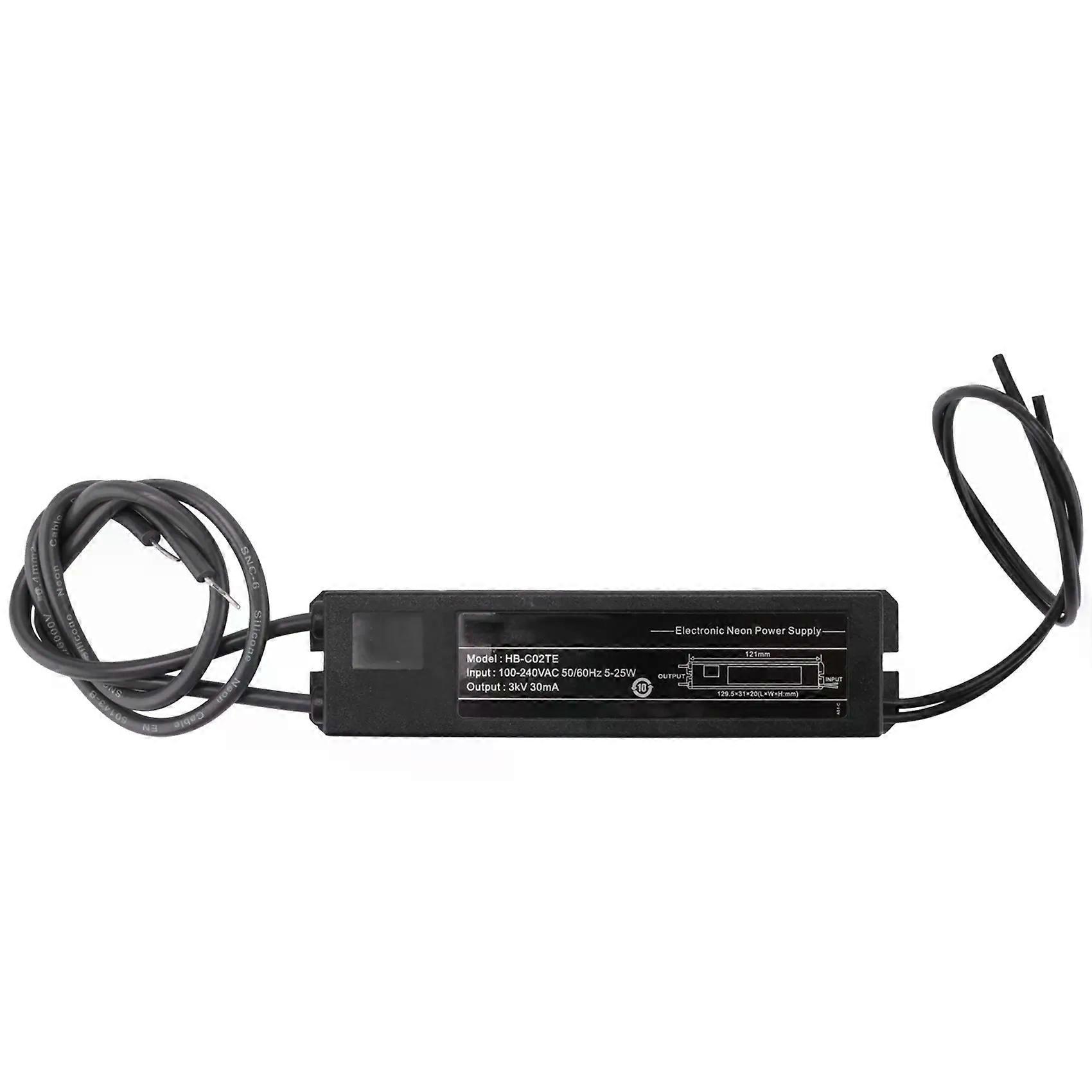 Neonlichtschild Elektronisches Transformator-Netzteil Hb-C02Te 3Kv 30Ma 5-25W Geeignet für alle Größen von Glas Neonlichtschild