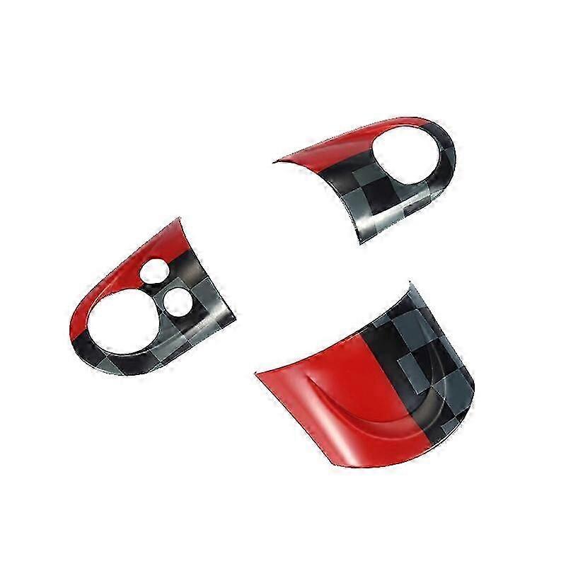 Steering Wheel Button Cover Trim Sticker for R55 R56 R57 R58 R59 R60 R61 with Media Control Button