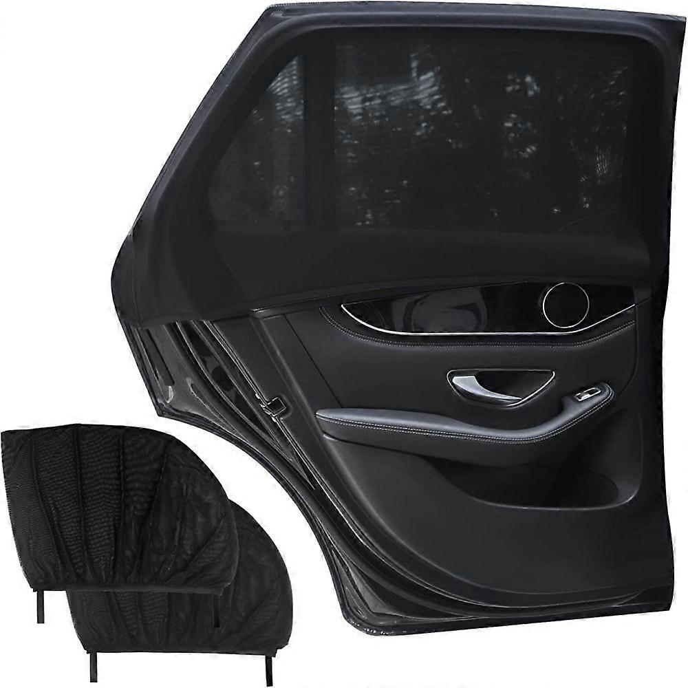 Car Window Privacy Screens, Breathable Mesh with Double Layered Sun Protection for Heat Blocking