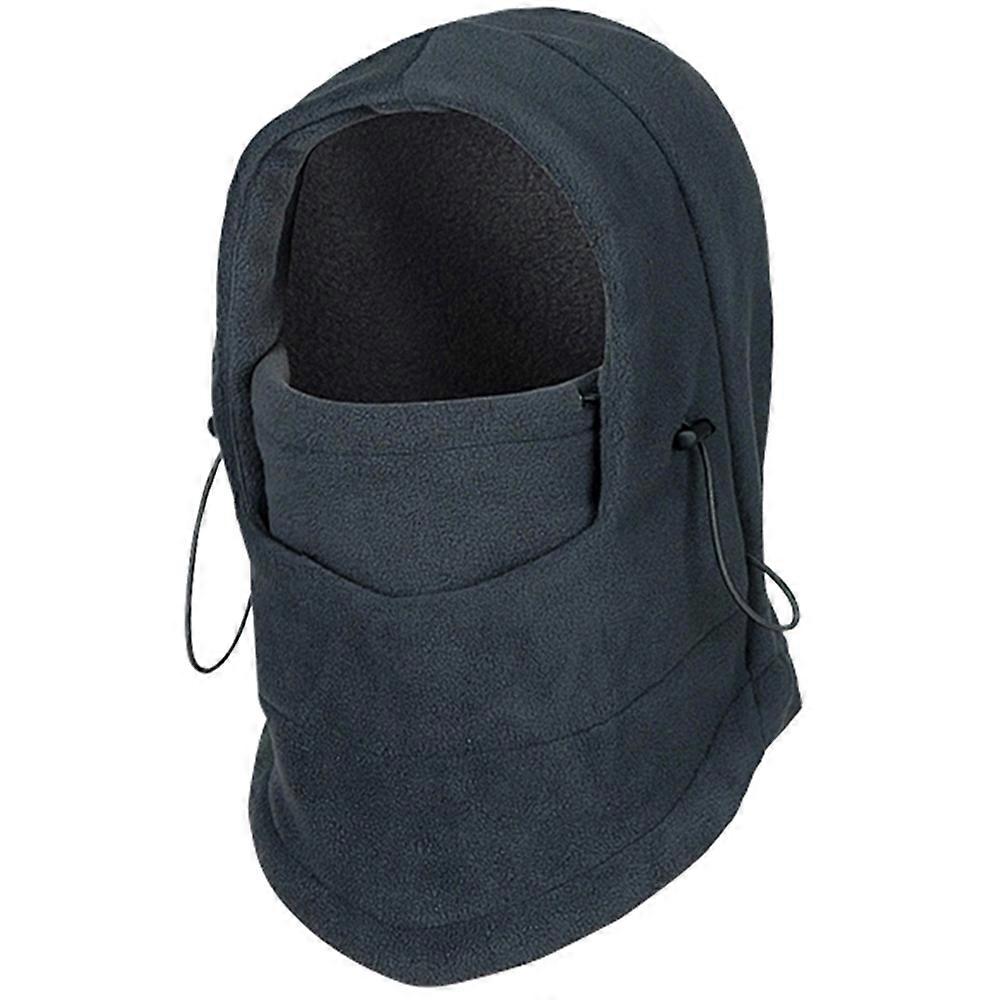 Winter Balaclava Outdoor Warm Fleece Cycling Snowboard Hood,Gray