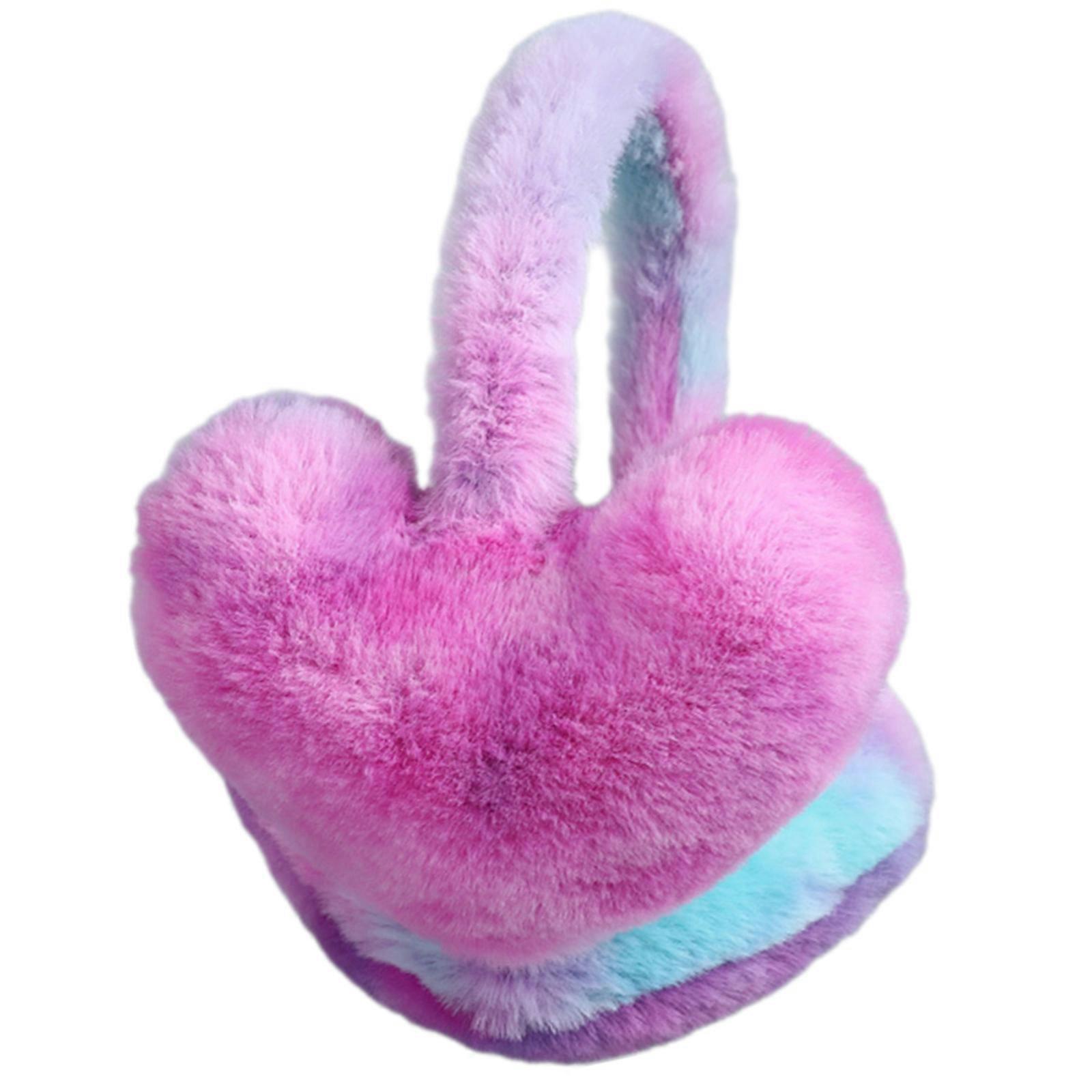 Cache-oreilles en fourrure pour snowboard, cache-oreilles en polaire, isolés par temps froid, pour femmes et enfants de tous âges, violet
