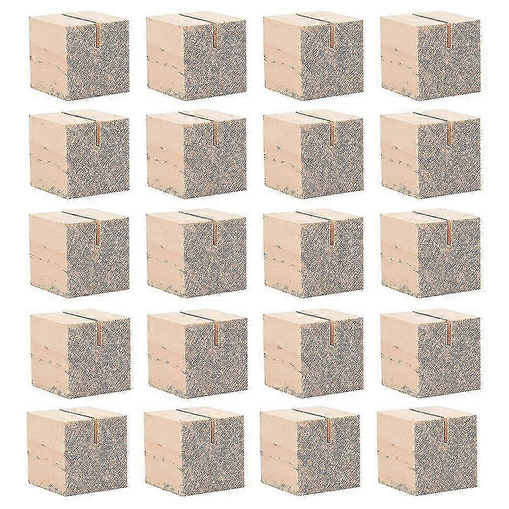 Wooden Number Stands for Tables - 20pcs Minimalist and Sturdy