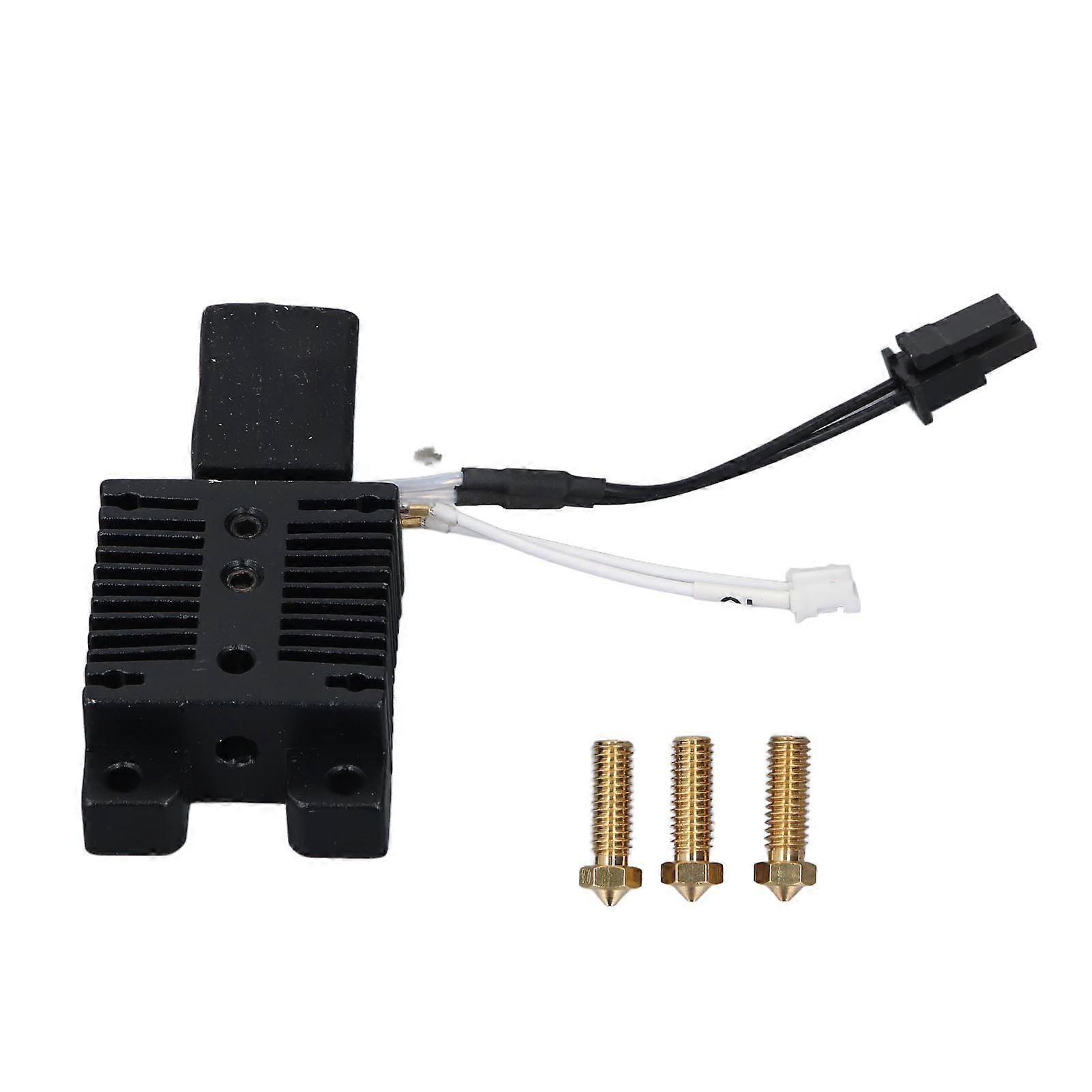 3D Printer Ceramic Nozzle Hot End Kit 24V 60W Print Head Heating Block Bimetal Insulated Pipe Brass Nozzle for Kobra 2