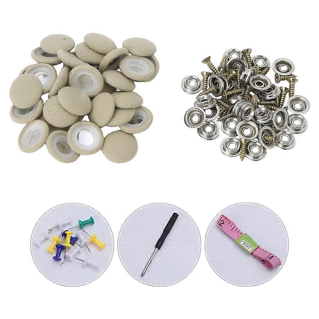 50 pcs intérieur de voiture toit boucles de toit ciel plafond tissu de fixation toit pression rivets réparation boutons épingles œillets multicolore