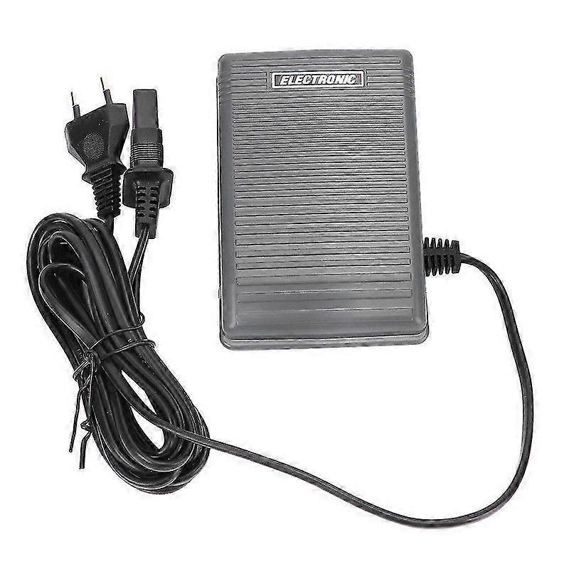 Foot Control Pedal Controller Switch &amp; Power Cable for Brother Sewing Machine 220-240V EU Plug