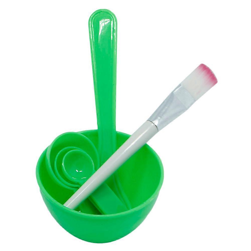 4 in 1 DIY for Facial Mask Mixing Bowl Brush Spoon Stick Tool Face Care Set