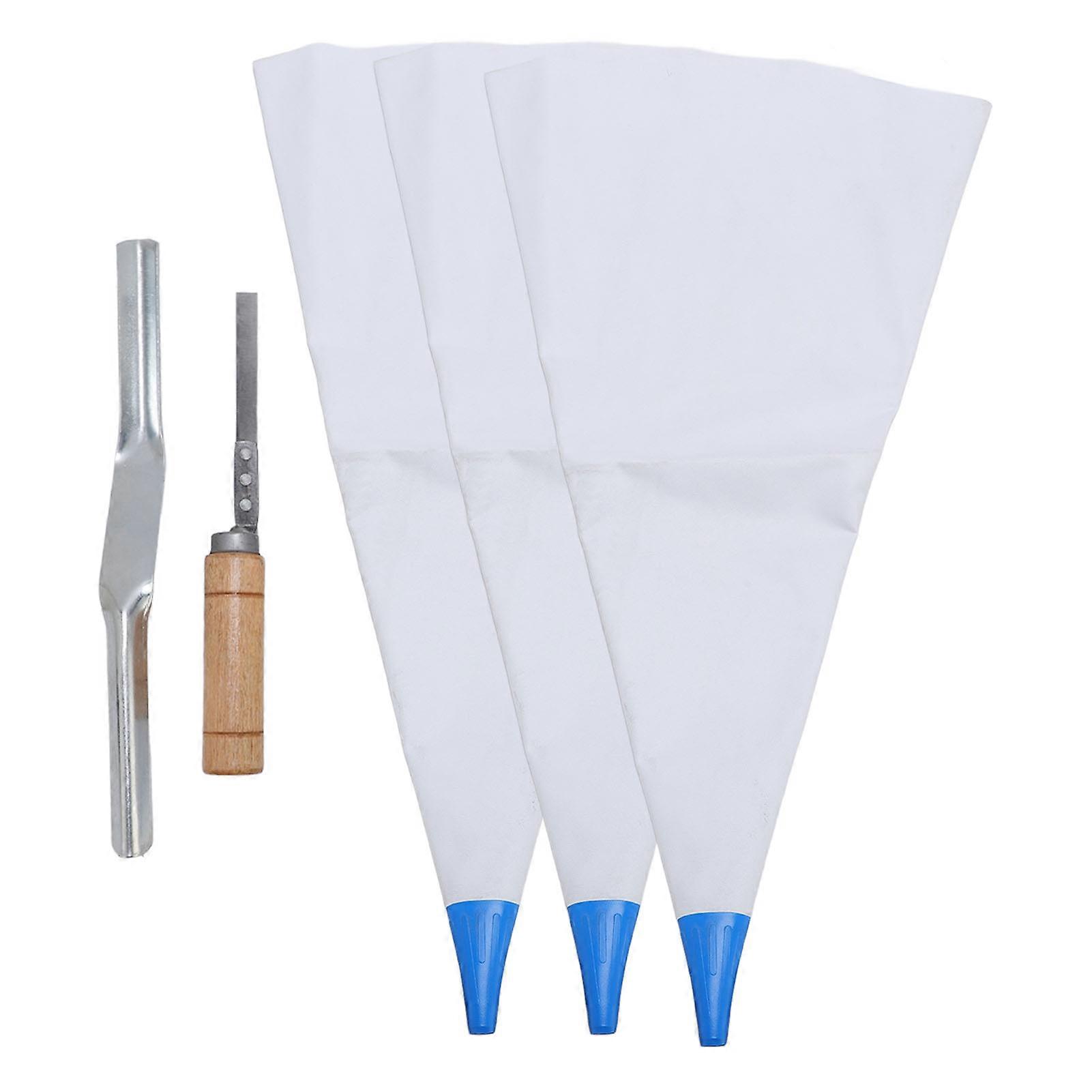 Tile Grout Masonry Mortar Bag with Brick Jointer and Tuck Pointer Reusable Easy To Clean Cement Sealer Bag Piping Bag