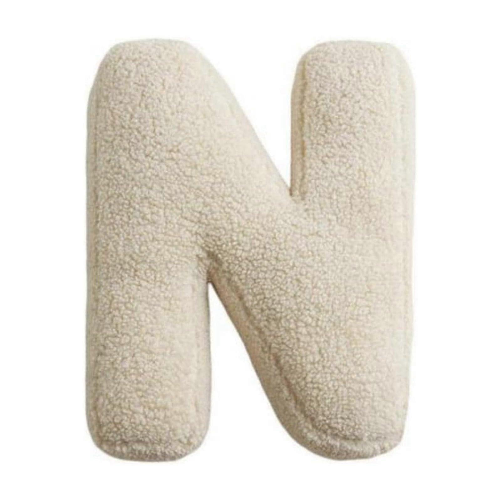 Cute Soft Plush Letter Pillows for Living Room Sofa Couch Bed Car Decorative Throw Pillows in Various Colors and Sizes
