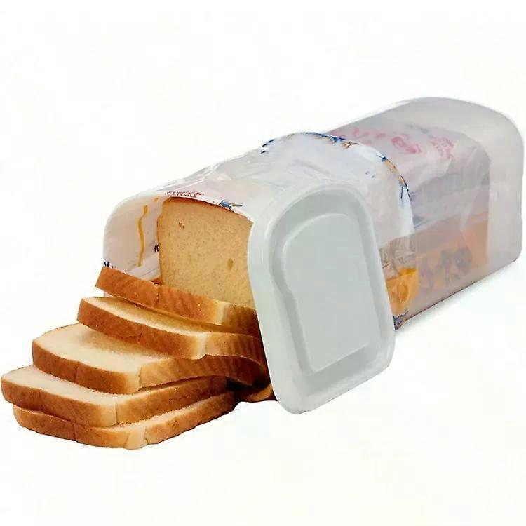 Bread Fresh Container Toast Storage Box Bread Storage Dispenser White