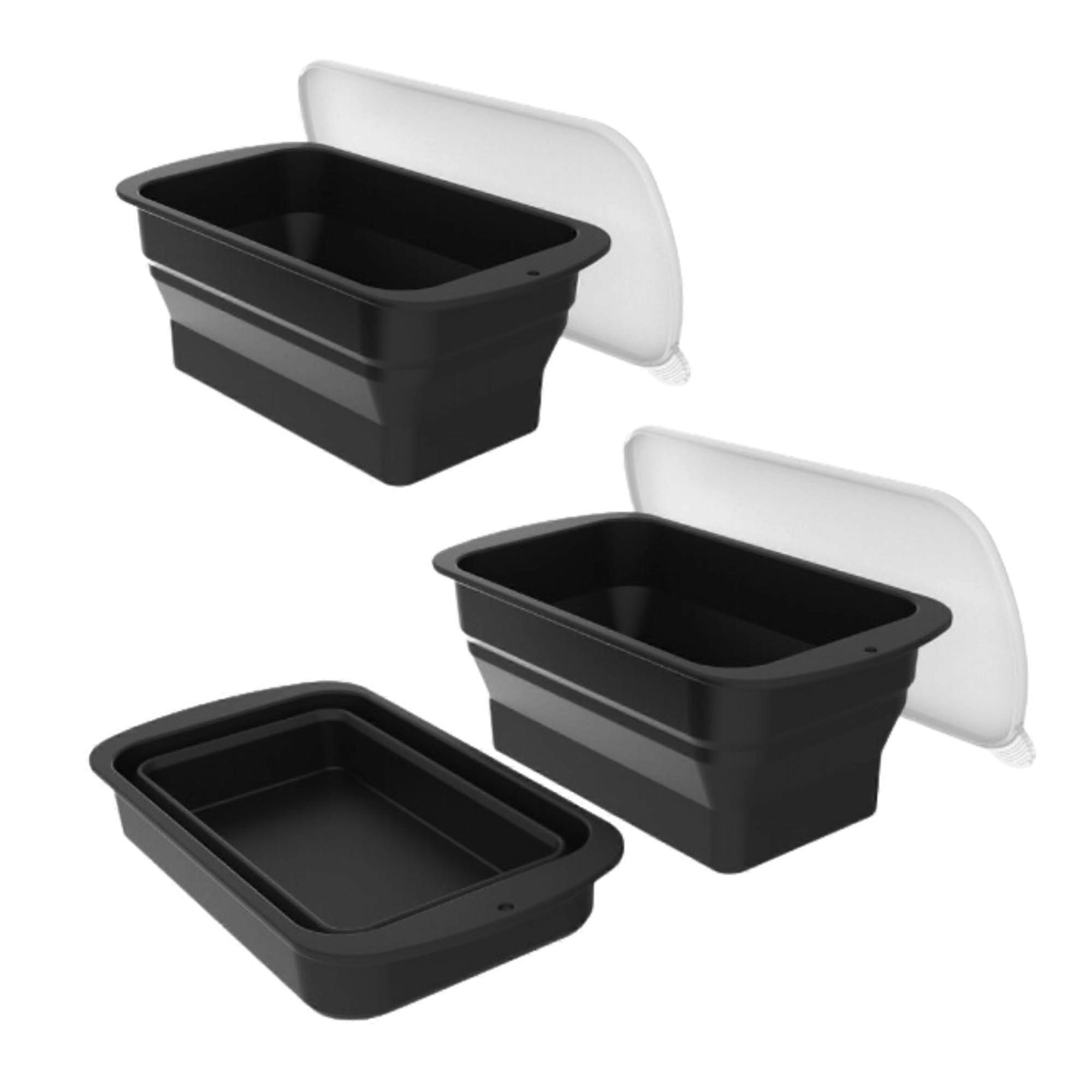 2 Pack Collapsible Extra Large Ice Block Molds for Freezer and Ice Bath 16LB