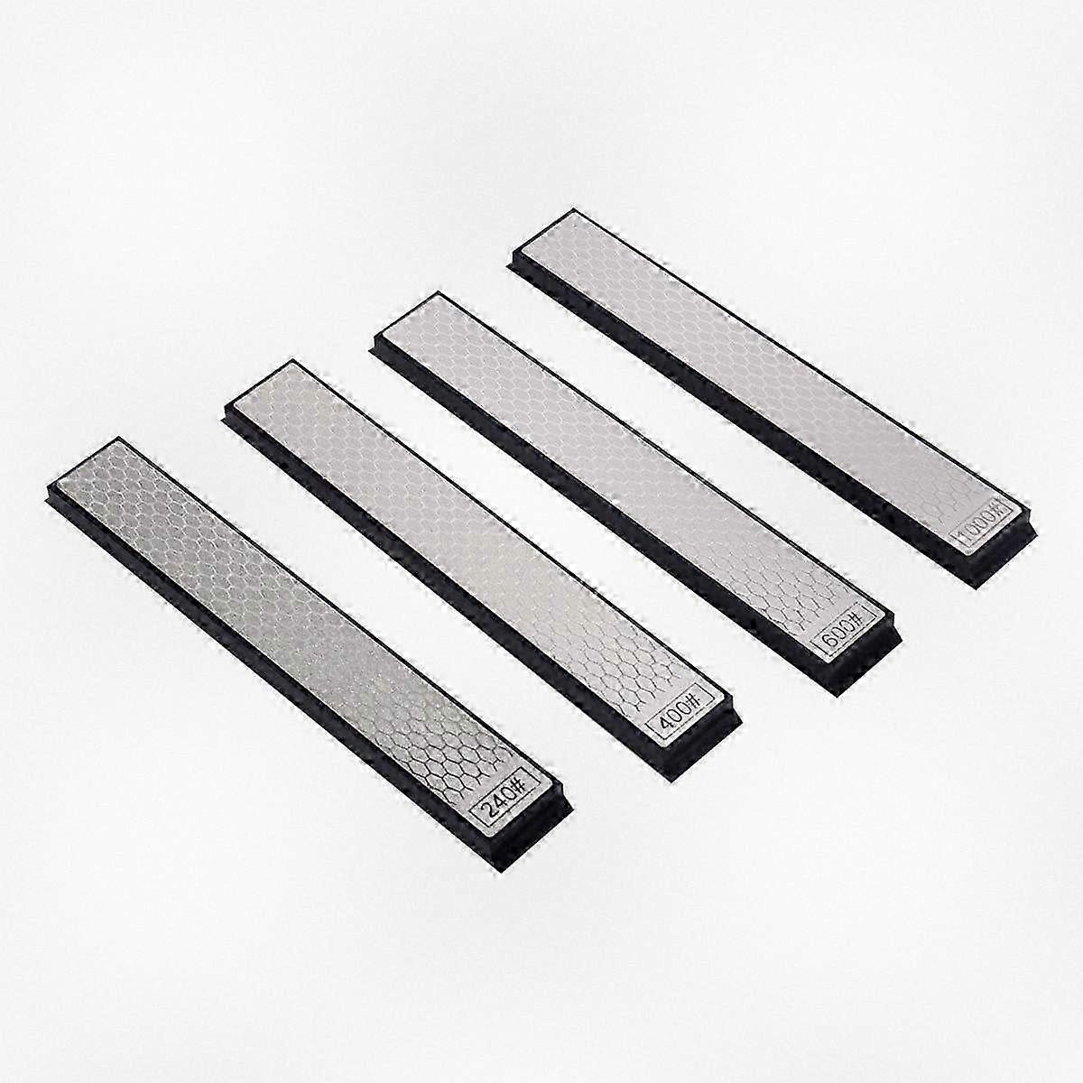 Honeycomb Pattern Knife Sharpener Set with Fixed Angle Guide and Whetstone Accessories