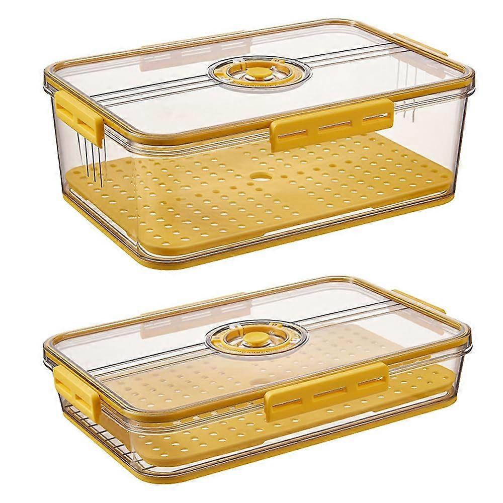 2 Pack Stackable Fridge Organizer for Refrigerator Storage Tall and Large Size