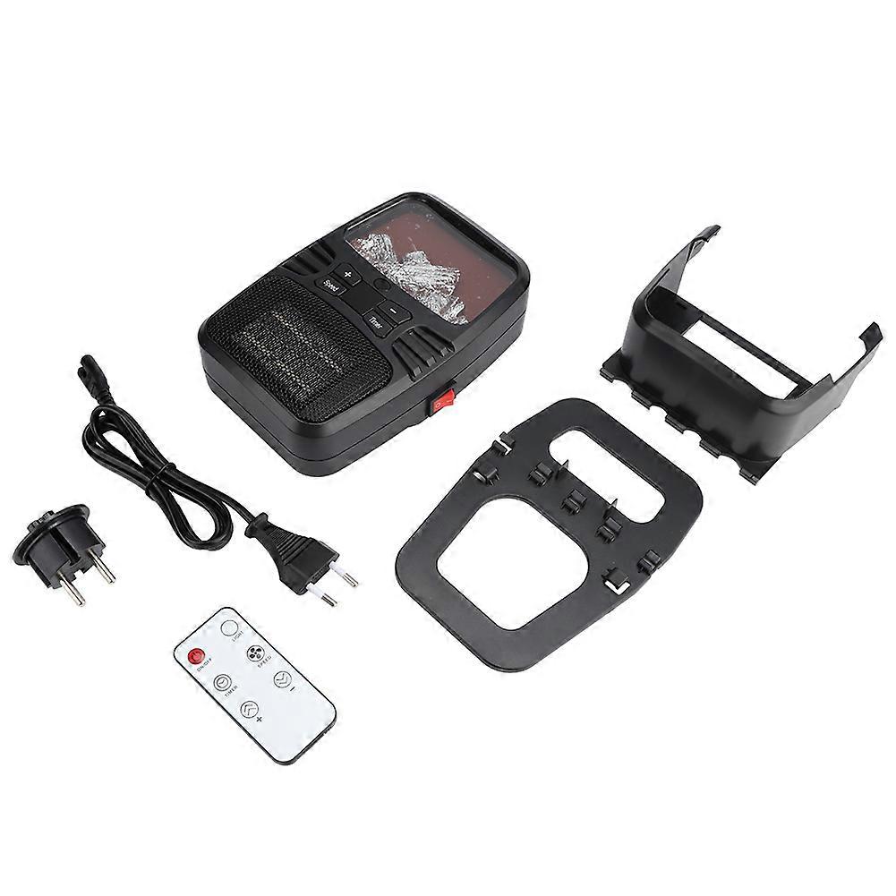 Household Mini Desktop Fan Heater Electric Timing Heater Warmer with Remote Control