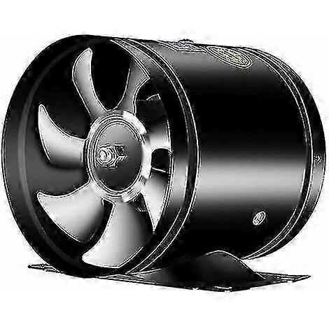 Ventilatore di scarico del condotto Ventilatore di scarico del condotto metallico Mini cappa da cucina Ventilatore da parete del bagno della cucina Ventilatore del condotto (20w Power, nero)_CP