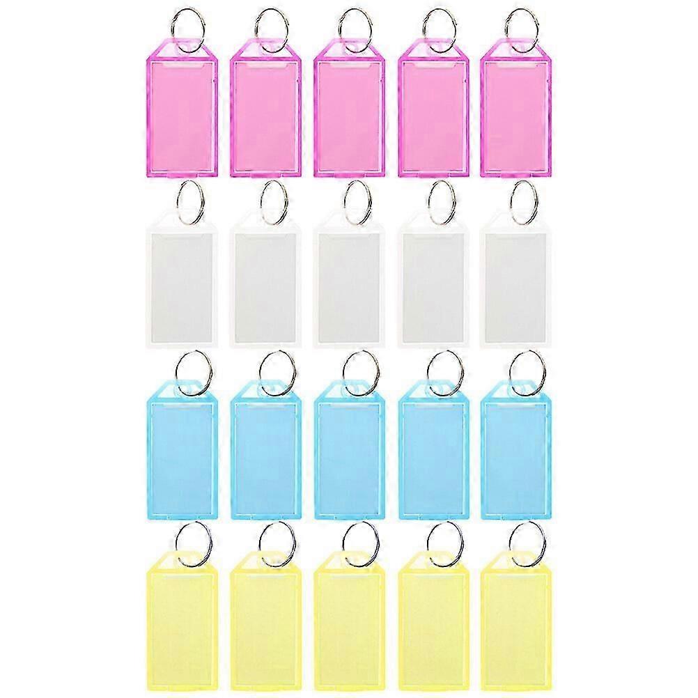 40Pcs Multi-function Key Labels Convenient Label Tags Portable Luggage Tags Key Accessory