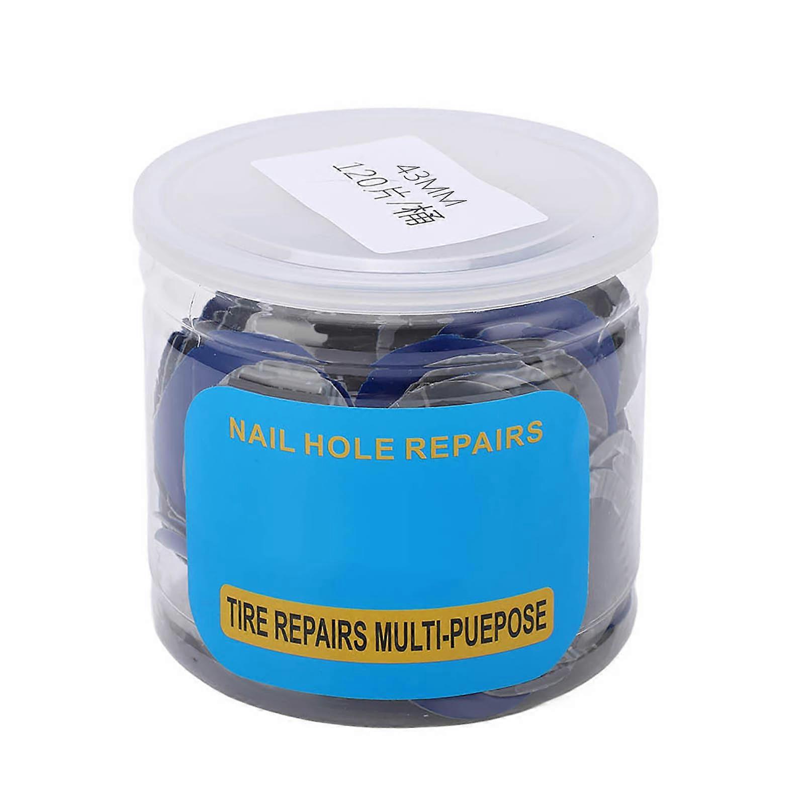 120 Pcs 43mm Car Tyre Puncture Repair Patches Natural Rubber Cold Seal Tubeless Tire Repair Patches