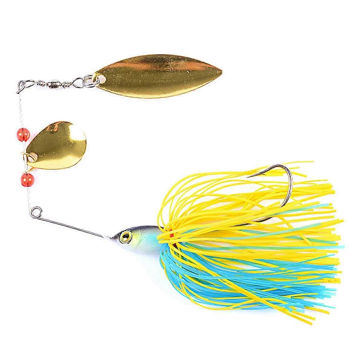 1pcs Hard Spinner Spinner Lure With Metal Sequins and Hook (#2)