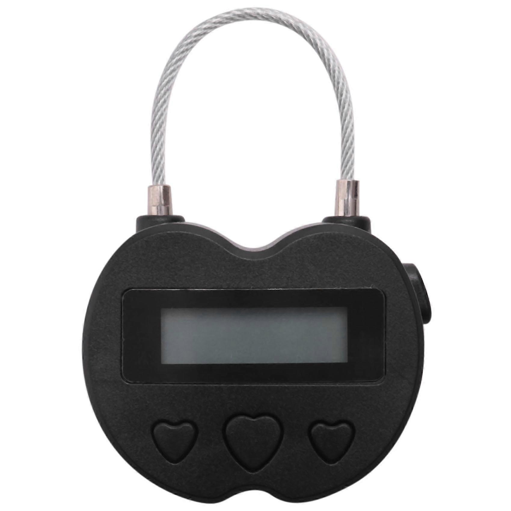 Smart Time Lock LCD Display Time Lock USB Rechargeable Temporary Timer Padlock Travel Electronic Timer