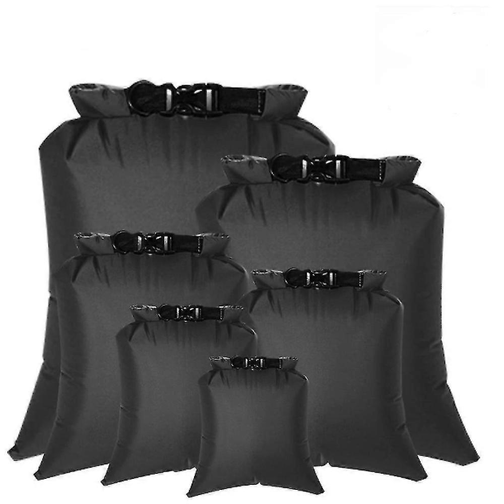 Waterproof bag - black 6 sizes set