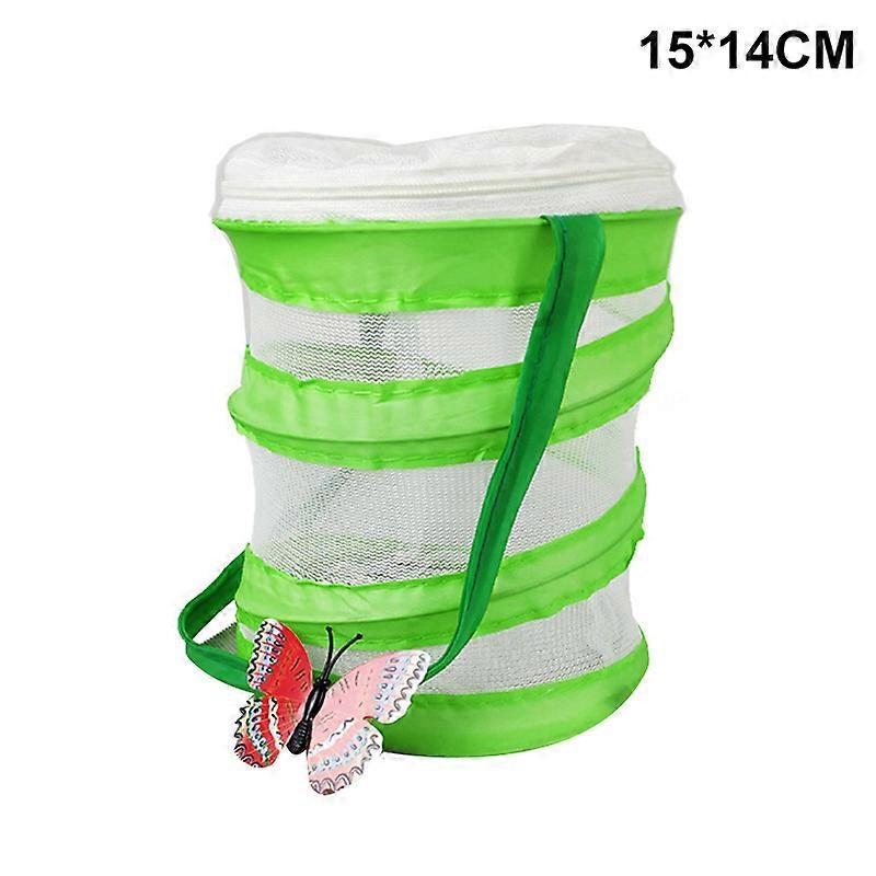 Foldable Mesh Butterfly Insect  Cage with Handle and Zipper