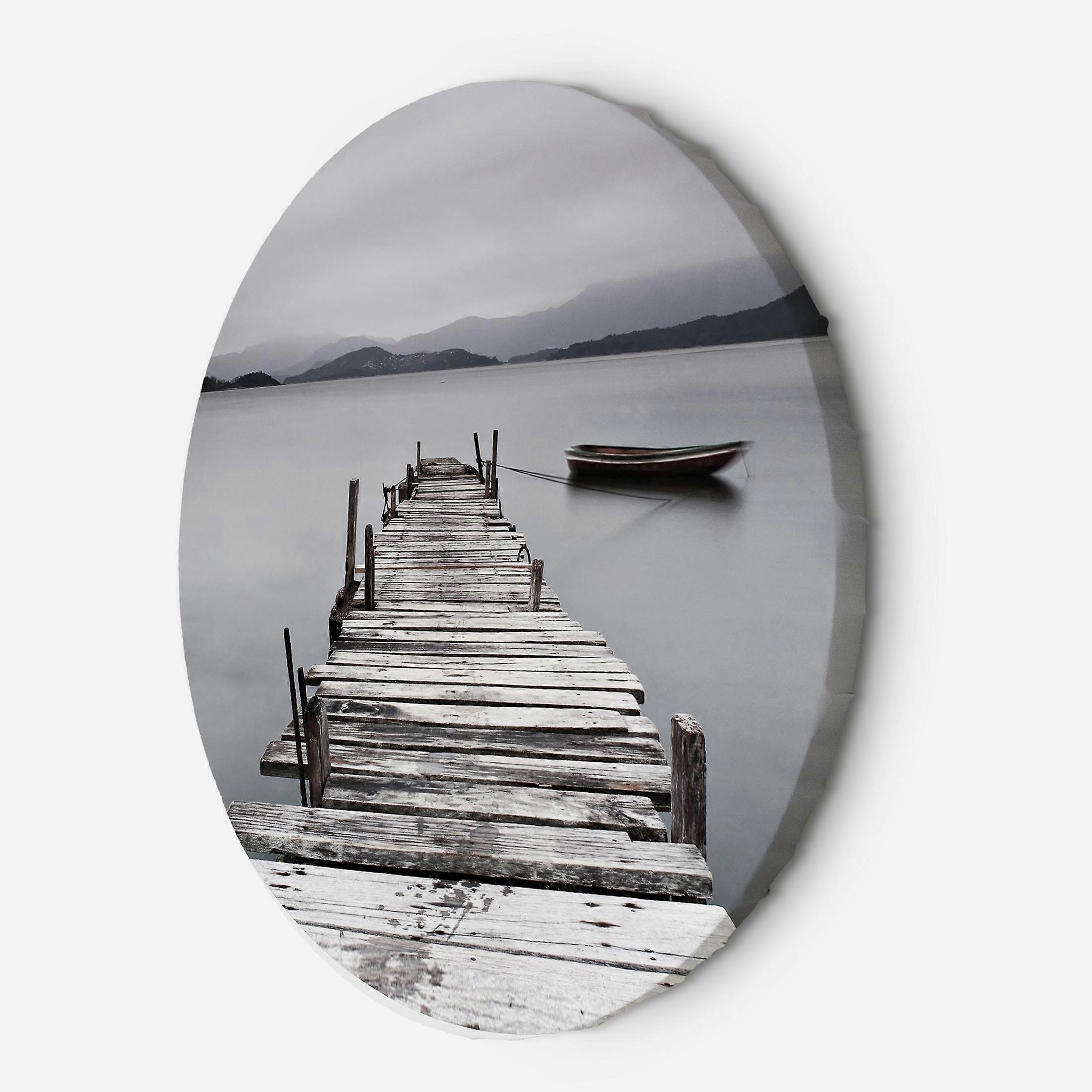 Leinwandbild, Seemolenlandschaft - 40x40