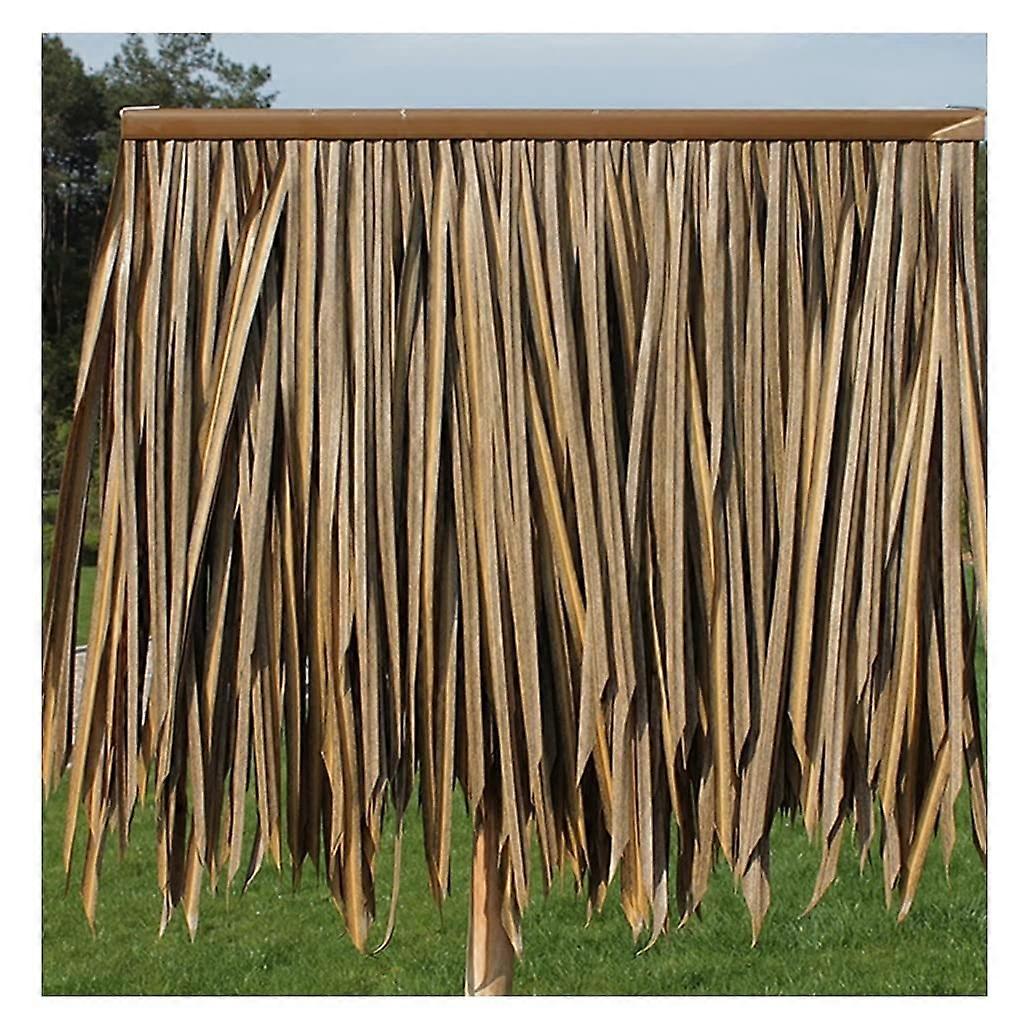 Palm Thatch Roll - Man-Made Thatch Tile, Fake Straw Simulation 0.5x0.5m for Outdoor Use, Durable Landscaping Material
